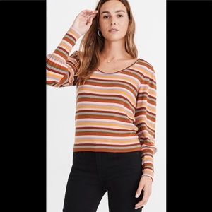 Madewell colorful long sleeve stripe shirt 🌞
